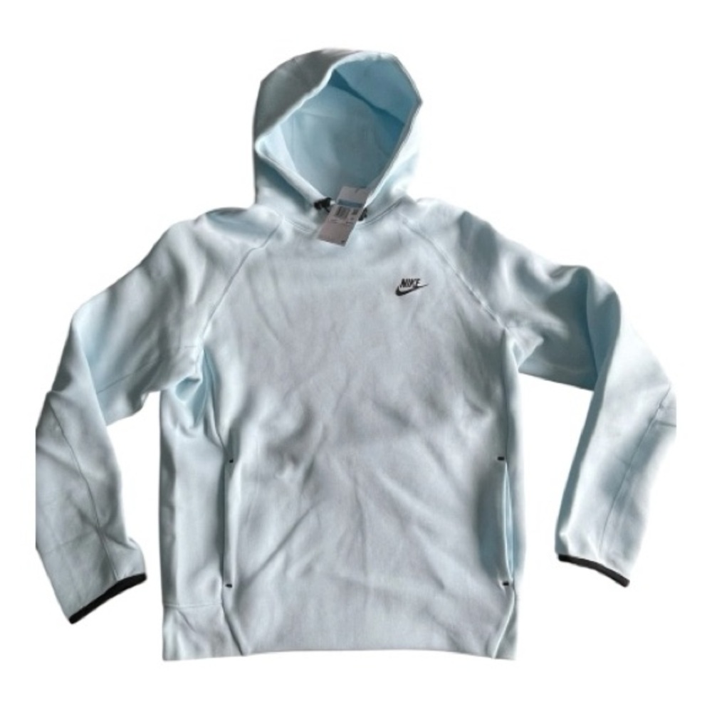 Nike Tech Fleece Hoodie Mens Size Medium Sweatshirt Glacier Blue FB8016-474 NWT
